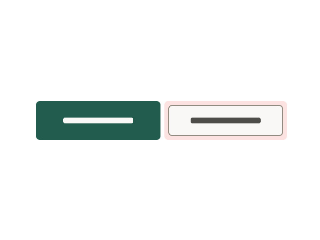 Horizontally-stacked buttons of mixed sizes