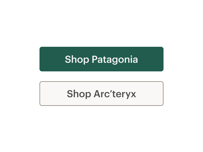 Two buttons with proper noun capitalization.