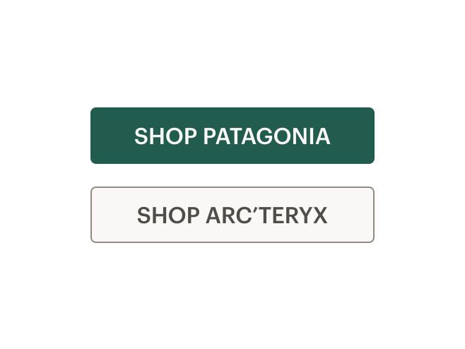 Two buttons with incorrect use of all uppercase text.