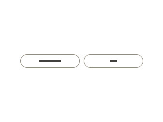 Two chips containing different content sizes with extra padding making them the same width.