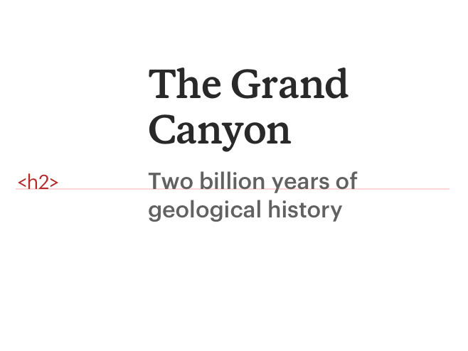 Subheading with incorrect use of heading tags