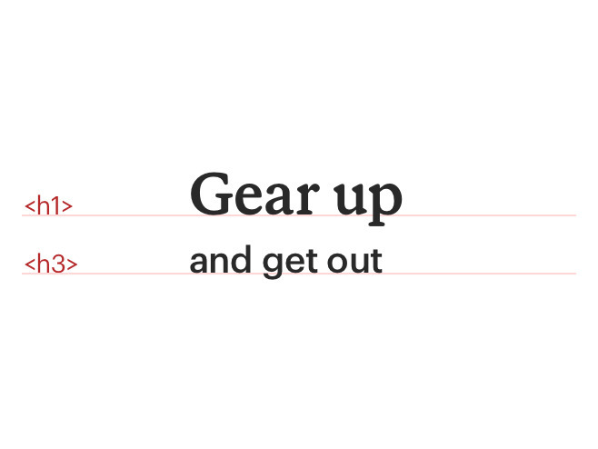 Semantic tags incorrectly used for visual emphasis