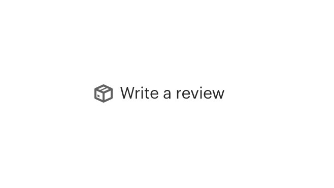Box icon near text which reads write a review.