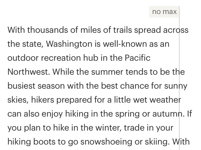 Paragraph with no max-width set.