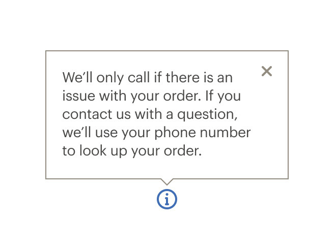 A popover correctly used to provide additional information.