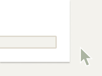 Content with a slightly elevated border with a standard pointer cursor nearby.