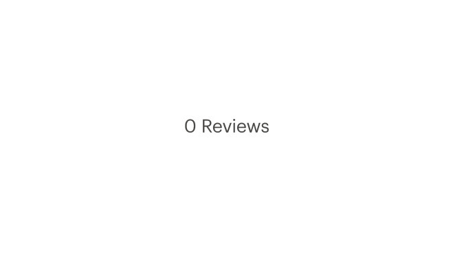 Ratings component with no stars and label reading: no ratings available.