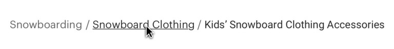 Breadcrumb hover state is emphasized using link color and underline