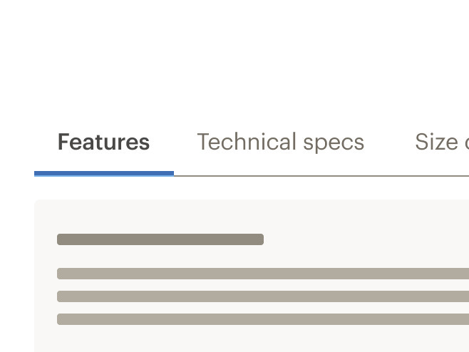Tabs labeled correctly in title case.