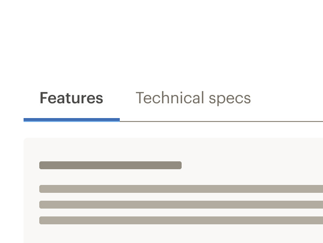 Tabs correctly displaying the minimum two buttons.