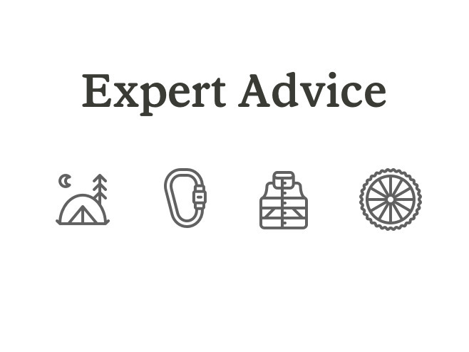 Center aligned headline above icons